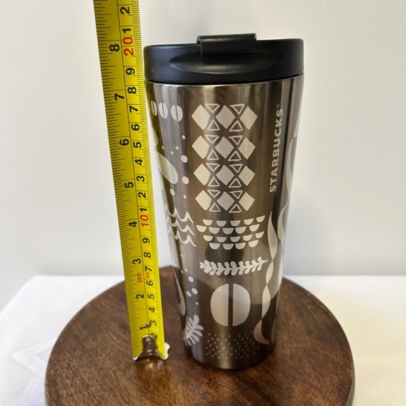 Starbucks 16.6 Oz Mermaid Coffee Insulated Travel Mug Black/Silver Bundle & Save - Picture 8 of 9